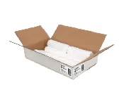 10 Gallon White Liner for Trash Can | 24″ x 24″ | 1 case