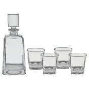 750 mL 12" Tequila Decanter Set with Four 8 oz. Glasses