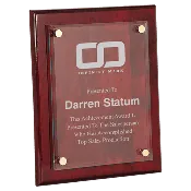 Floating Piano Finish Glass Plaques