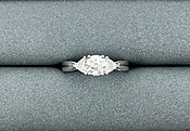 0.73 ct Elegant Diamond Ring – Platinum — Hakimi Gem