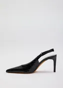 Beasley Crocodile Embossed Heel