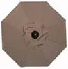 9 Foot Market Umbrella Taupe Sunbrella Fabric (737) Antique Bronze Pole (737AB23)