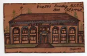 1909 Alaska Yukon Pacific Expo Womens Bldg Glitter Leather Novelty PC AA74307