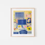 6am Club Risograph Art Print