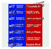 New York City Transit Bus Brooklyn Roll Sign Wall Art from the late 70’s-80’s B17, B31 & B41 Now You can have a part of History in your Home to Display or Frame!-Limited Availability Set #Poster 2