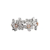 Flower Design Diamond Band Ring — Trabert & Hoeffer