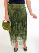 After Dark Fringe Maxi Skirt