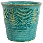 Adobe Planter - Mosaic Turquoise