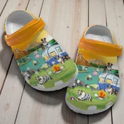 Australian Shepherd Camping Crocs – Aussie Dog Camper Van Shoes