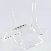 Acrylic Easel for Plates & Collectibles - Double-Scoop Design