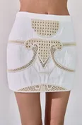 ANNA Embroidered Mini Skirt