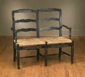 2 Seater Country French - Black Finish