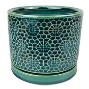 Amelia Cylinder with Attached Saucer - 5" x 4.25"