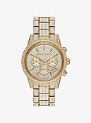 Bryant Pavé Gold-Tone Watch