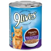 9 Lives Hearty Cuts Cat Food 13 oz. Turkey/Cheese