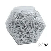 2 3/4" Wood Golf Tees  in Clear Display Bowl
