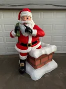 Giant fiberglass santa