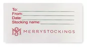 MerryStockings Woven Fabric Label for Bucilla Felt Stocking Kit