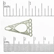 28mm x 18mm 5-to-1 Stamped Chandelier Ear Wire - Made of Brass - Sold Individually - EW110