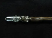 Clear Crystal Oak Magic Wand (brown shaft) #W12B