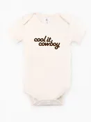 "Cool It, Cowboy" Organic Baby Onesie