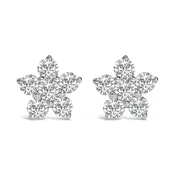 10K Gold 1/2 Cttw Lab Grown Diamond Star Stud Earrings