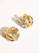 Ames Trilayer C Hoop Ear Cuff