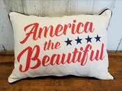 America the Beautiful Pillow