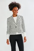 The Alison Jacket - Black Tweed