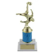 Bicycle Kick Soccer Trophy with Color Choice