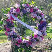 Lavender Rose Wreath