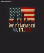 9/11 Memorial Tshirt We Remember