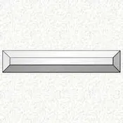 1-1/2x10'' Rectangle Bevel