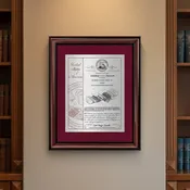 10 Million Cover Patent Frame with Printed Seal