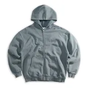 Heritage Zip Hoodie Washed Aegean