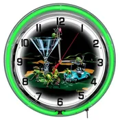 19th Hole Michael Godard Neon Clock