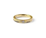 3mm Flat Spine & Feather Stacking Ring