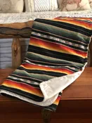 Black Serape Baby Blanket