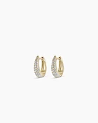 14K Diamond Banks Huggies