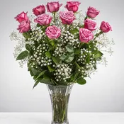 Lavender Roses: One Dozen