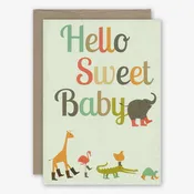 23rd Day Baby Card: Sweet Baby Animals