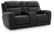 5Z-Comfort - Relaxation - Power Reclining Loveseat with Console / Adj Headrest