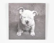 Vintage Wall Art-Baby Tears Ginger DeLater Art Print-Bulldog Lover Gift