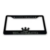 Blessed License Plate Frames or Emblems