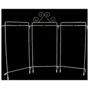 4in x 9in Table Top Tri-Stand Hanger White