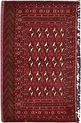 Afghani Antique Bag Face Turkmen Rug