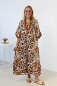Abstract Love Midi Dress