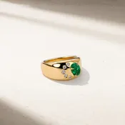 Aurum Emerald Crescent Cigar Band