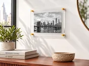 Acrylic Floating Frame 9"x12" Wall Mount