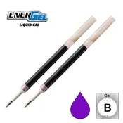 2 Pk Pentel LR10-V EnerGel Refills, 1.0 mm Bold, Violet